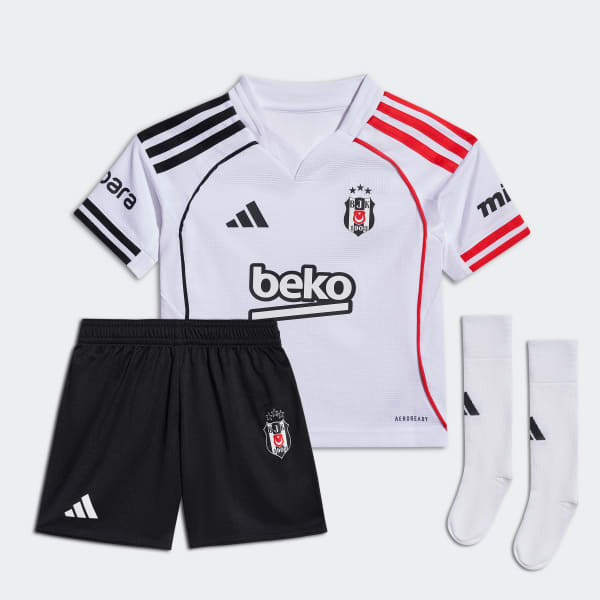 White Beşiktaş 25/26 Home Jersey Mini