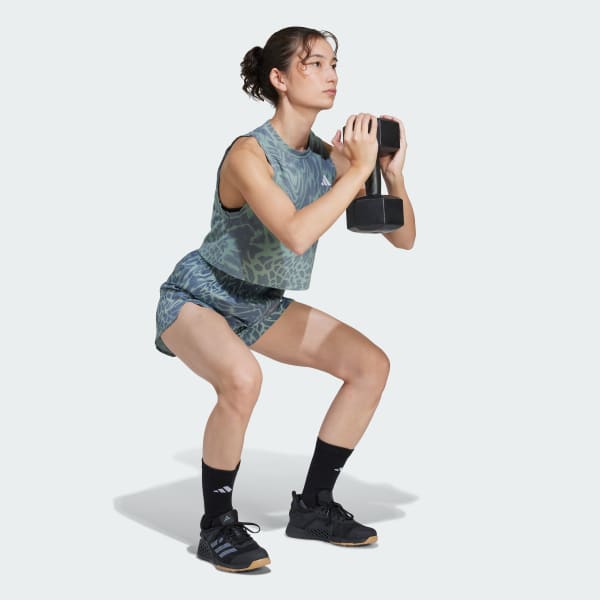 zelená Tílko Train Essentials Allover Print Workout