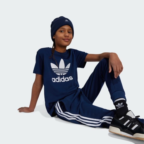 Blau Adicolor Trefoil Kids T-Shirt