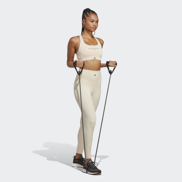 Beige Sports Club High-Waist 7/8 tights