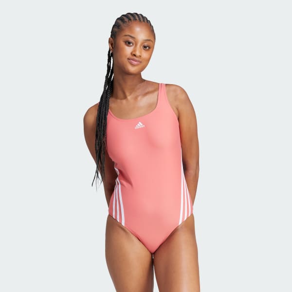Traje de Natacion adidas 3 Tiras Rojo adidas adidas Chile
