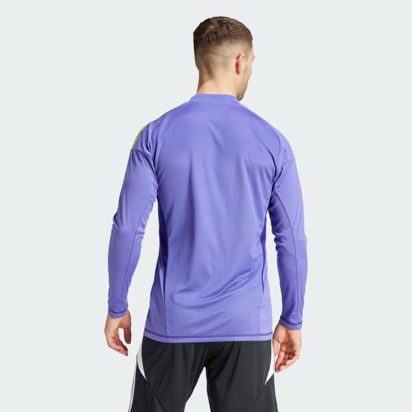 Purple Tiro 24 Competition Long Sleeve Goalkeeper Jersey