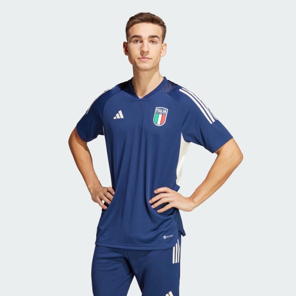 blauw Italië Tiro 23 Pro Voetbalshirt