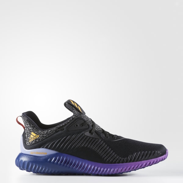 adidas alphabounce black running shoes