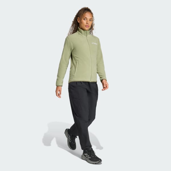 Green Multi Essentials Full-Zip Fleece Jacket