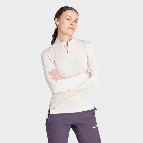 Rosa Maglia Terrex Multi Half-Zip Long Sleeve