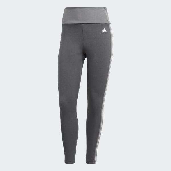 Grey Designed to Move High-Rise 3-Stripes 7/8 Sport Tights 28776
