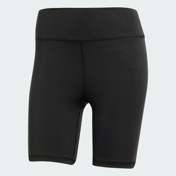 สีดำ กางเกงรัดรูปขาสั้น 7 นิ้ว All Me Essentials