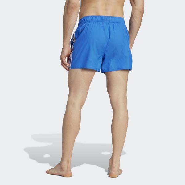 adidas 3-Stripes CLX Very-Short-Length Swim Shorts - Blue | adidas UK