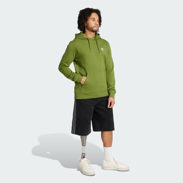 Verde Sudadera con Gorro Trifolio Essentials Felpa Francesa