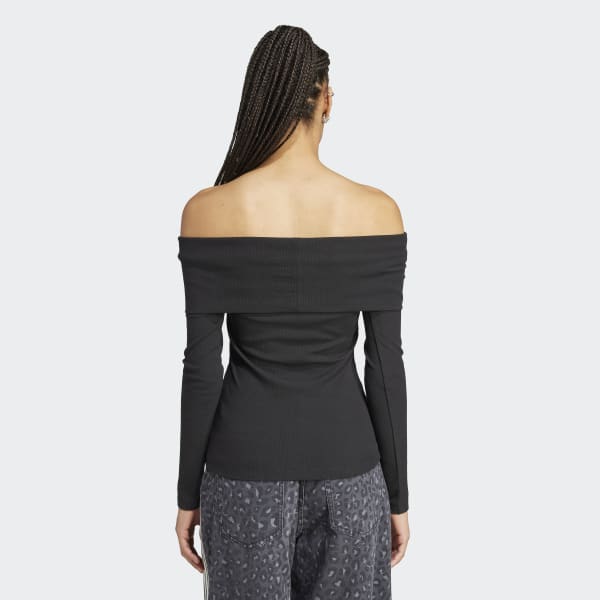 【新品タグ付き】adidas オリジナルス オフショルダー S adidas（アディダス） tシャツ オリジナルス オフショルダートップ