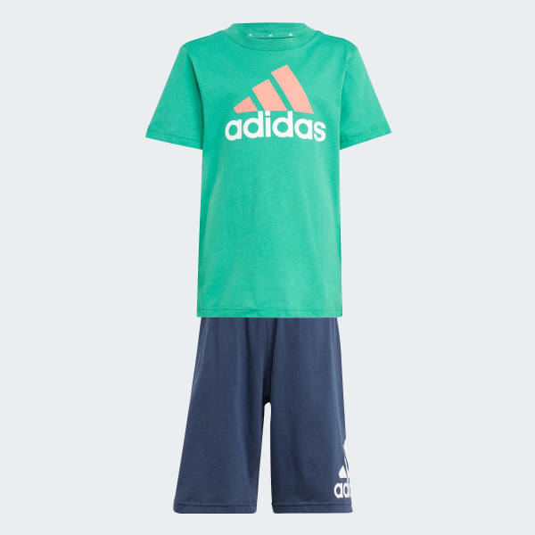 zelená Essentials Logo Tee and Short Set