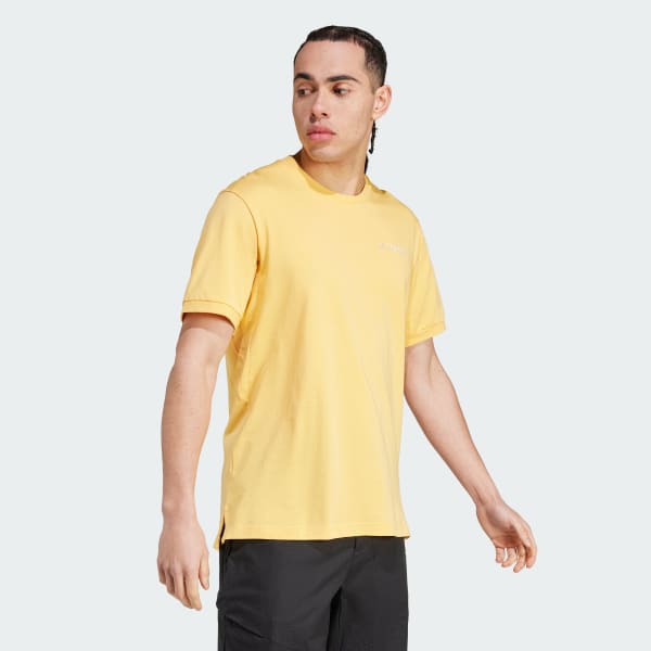 Yellow Terrex Xploric Logo Short Sleeve T-Shirt
