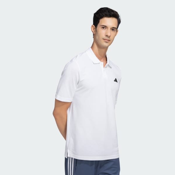White Classic Polo T-Shirt