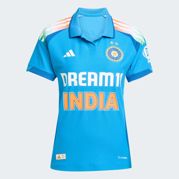 Azul Camiseta India Cricket One Day International