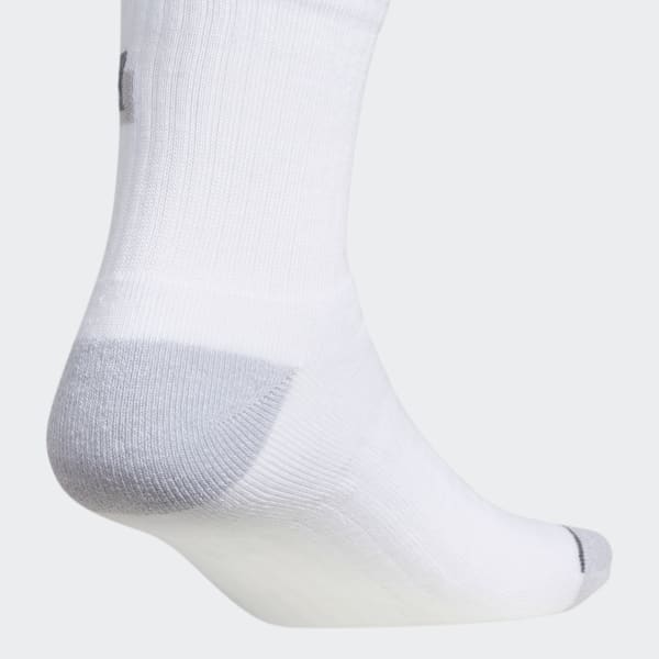 White M SPT LIN 2 3PK High Quarter Socks