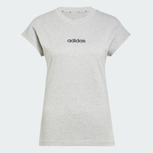 Grey Essentials Linear Cotton Tee