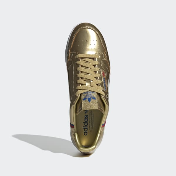 adidas continental 80 gold metallic