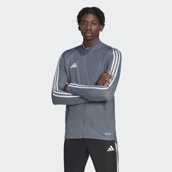 Adidas grey cheap track top