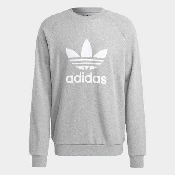 Grey Adicolor Classics Trefoil Crewneck Sweatshirt