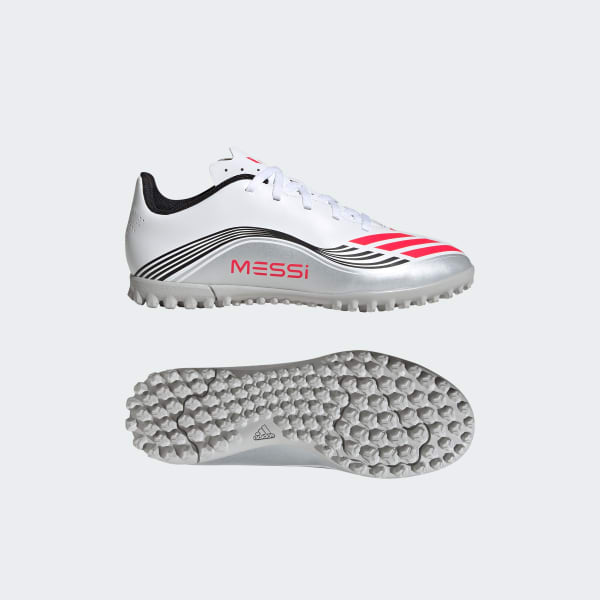Branco Chuteira F50 Messi Club Society Infantil