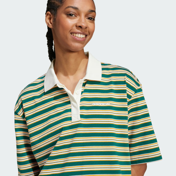 Blue Adidas Polo Shirt Adidas Striped Shirt Womens Adidas '80s