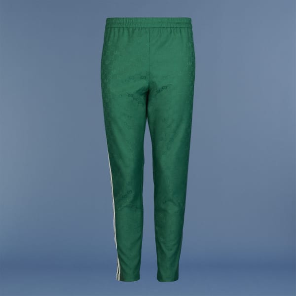 Green adidas x Gucci GG Trefoil Jacquard Pants BUI38