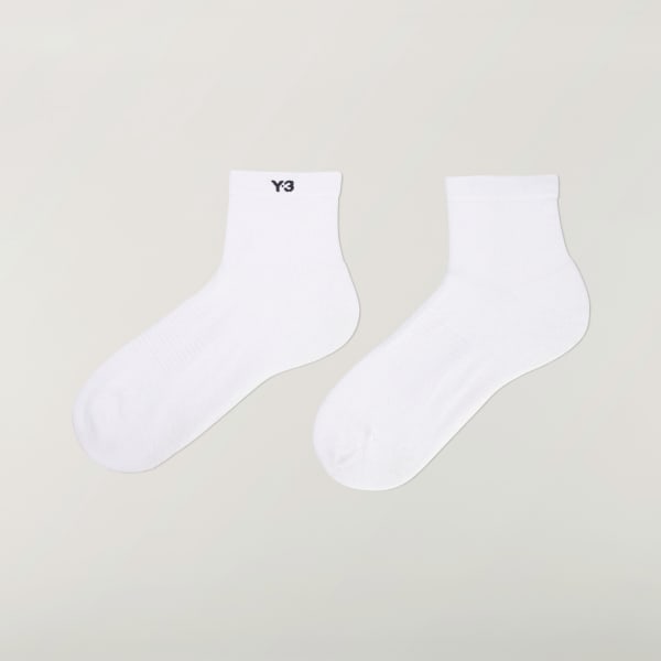 White Y-3 Classic Low Socks