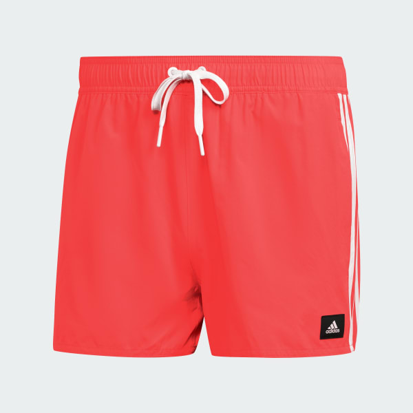 adidas 3-Stripes CLX Very-Short-Length Swim Shorts - Orange