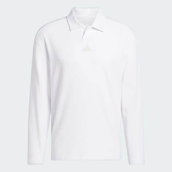 Branco Polo de manga comprida e corte descontraído Beyond