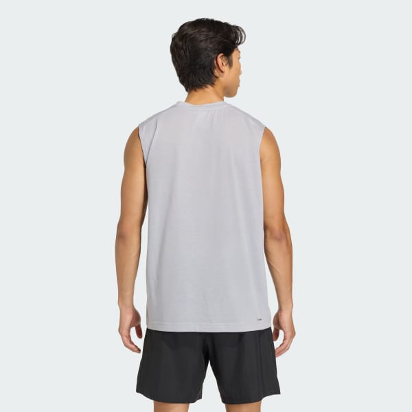 gris T-SHIRT SANS MANCHES WORKOUT ESSENTIALS FEELREADY
