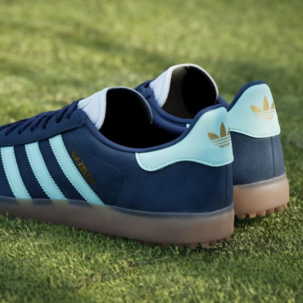 adidas Gazelle Spikeless Golf Shoes - Blue | Free Shipping with
