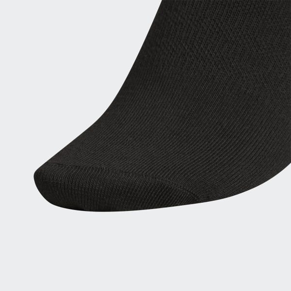 Black Superlite No-Show Socks 6 Pairs BI5048X