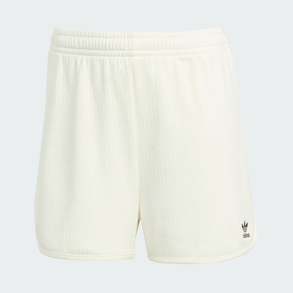 Blanco Shorts de acanalado ancho Essentials Winterized