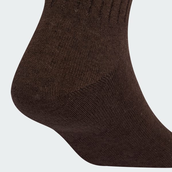 Marron Calcetines clásicos de canalé (2 pares)