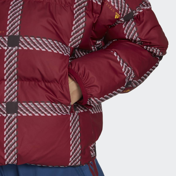 Bordeaux adidas by Stella McCartney Short Padded Printed Winter Jacket II101