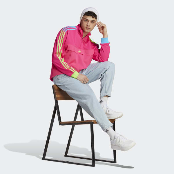 Pink adidas Kidcore Half-Zip Sweatshirt