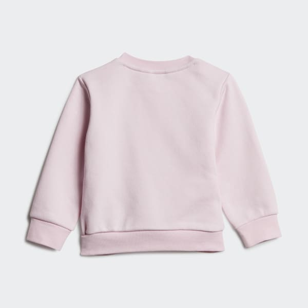 Rosa Conjunto sudadera cuello redondo y pantalón Adicolor