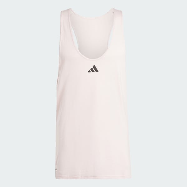 Rosa Camiseta sin mangas Workout Stringer
