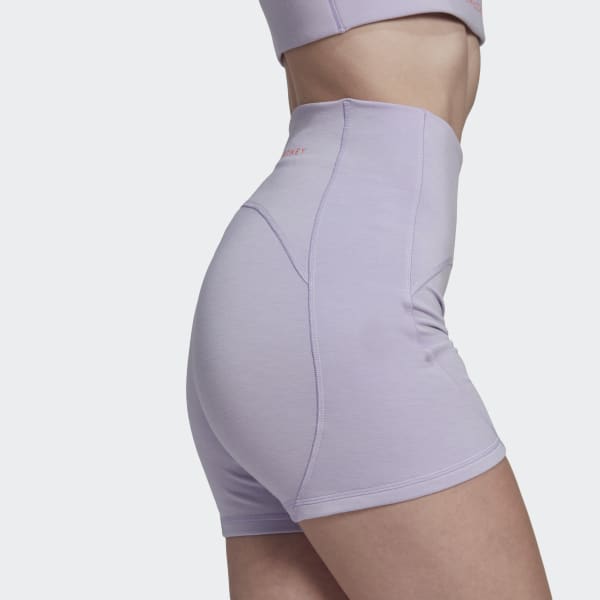 Purple adidas by Stella McCartney TrueStrength Yoga Short Leggings TI369