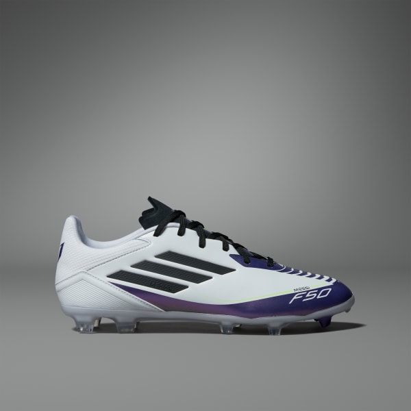 สีขาว รองเท้าฟุตบอล Messi F50 League Firm/Multi-Ground