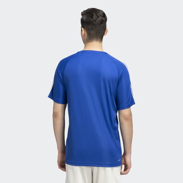 Blue CLASSIC 3 STRIPE SERENO T SHIRT 