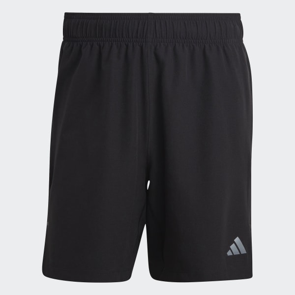 Schwarz Workout Knurling Shorts