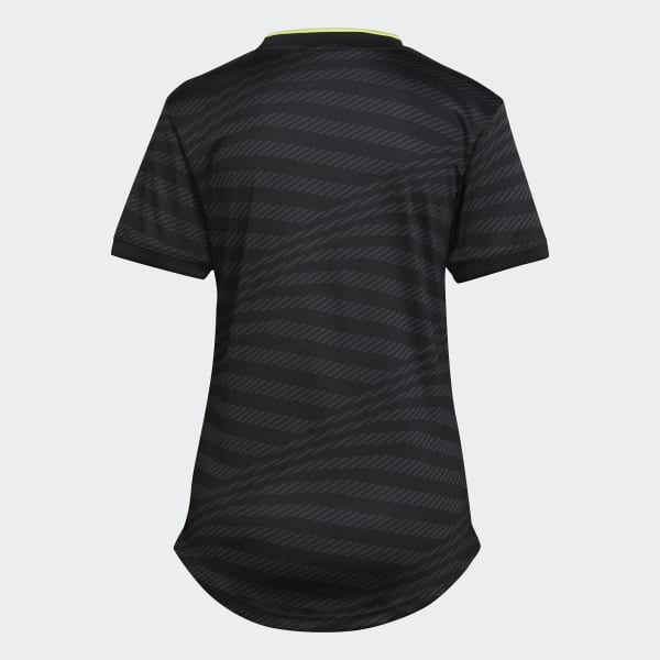 Negro Camiseta Uniforme Tercera Real de Madrid Mujer 22/23 VB340