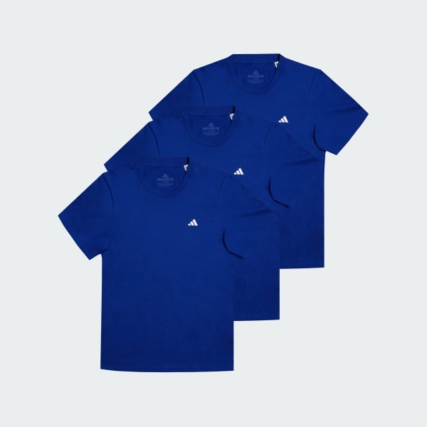 Azul 3-Pack camisetas algodón