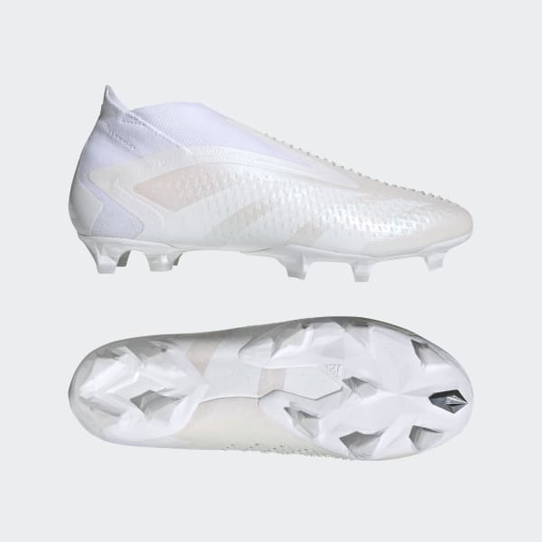 Branco Botas de Futebol Predator Accuracy+ – Piso firme
