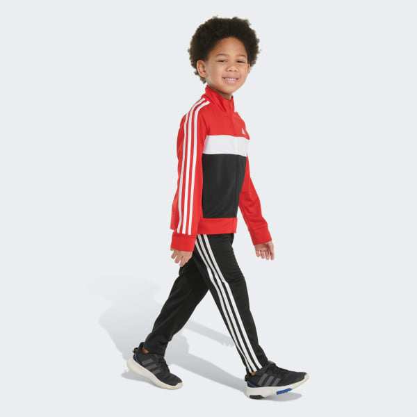 adidas Colorblock Tracksuit Set Kids - Red | Free Shipping