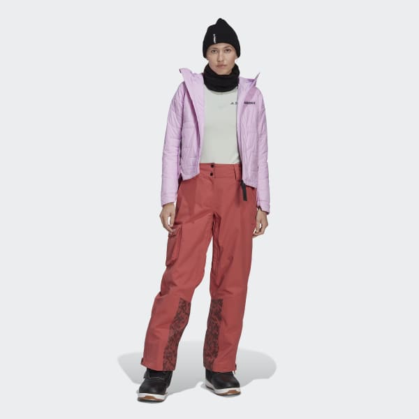 Crimson Snow Pants Warm Skiing Pants Red Hipster Puffer Snow 