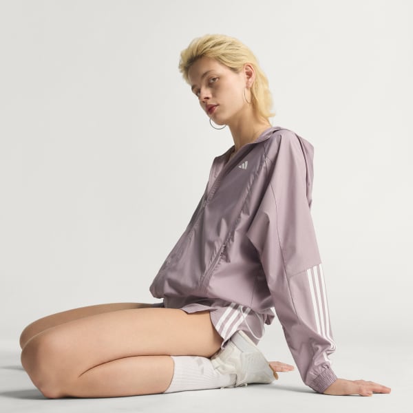 Jaqueta corta-vento WIND.RDY Hyperglam - Roxo adidas | adidas Brasil