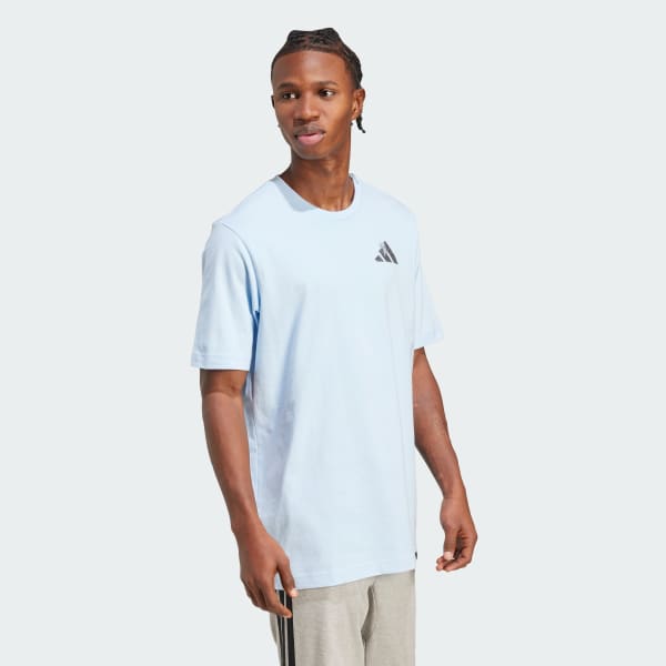 Blue Yay Sports Verbiage Graphic Tee